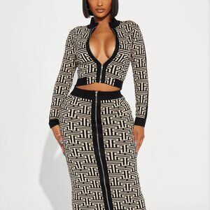 Luxe Attitude Sweater Skirt Set (XS)